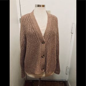 Elizabeth and James chunky cardigan - Camel